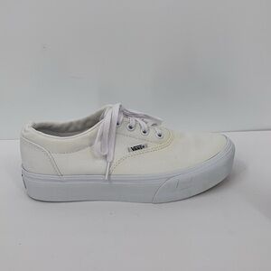 Vans Doheny platform canvas lace-up sneakers shoe women 8